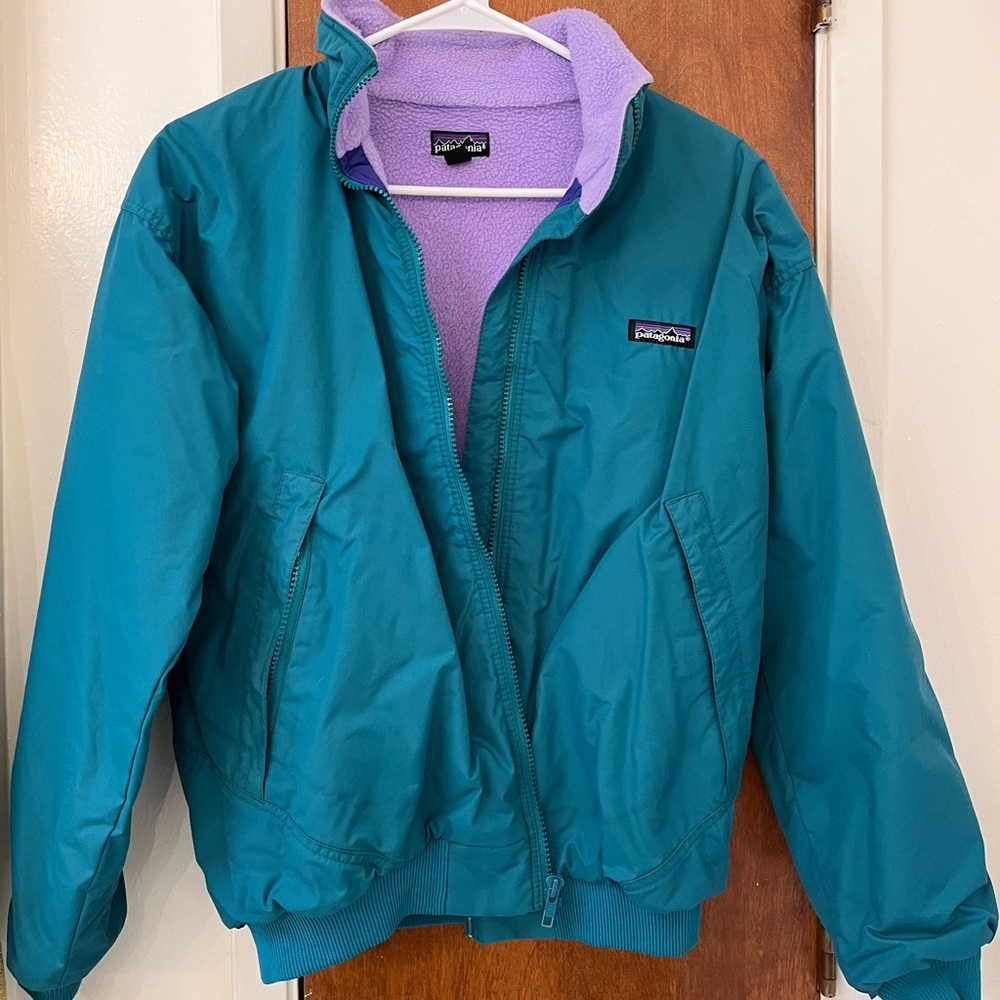 Vintage Patagonia fleece-lined bomber